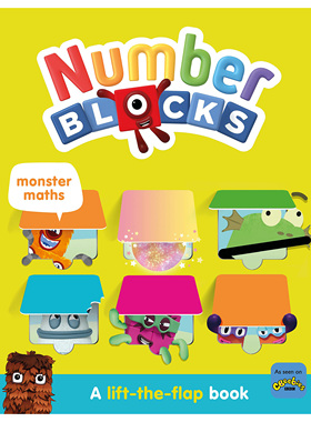 现货 Numberblocks Monster Maths: A Lift the Flap Book 英国数字部落 儿童启蒙 幼儿掌握数字技能图书 英文原版进口原版进口图