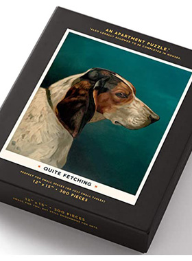 现货《迷人英国猎犬》进口拼图 Quite Fetching Apartment Puzzle 原版进口 成人礼物礼品原版进口图书