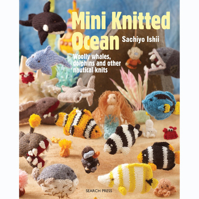 现货 英文 Mini Knitted Ocean: Woolly whales, dolphins and other nautical knits 海洋生物和渔船船员迷你编织书 编织海洋世界