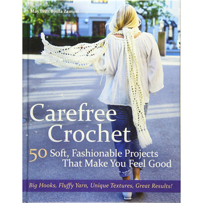 现货 英文版 Carefree Crochet 50个手工钩针编织项目教学图书