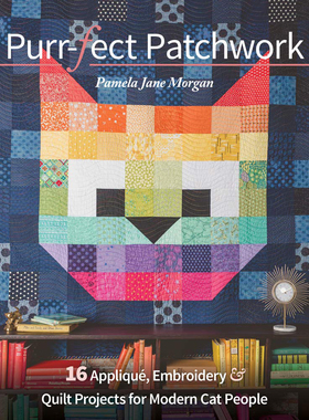 现货 Purr-fect Patchwork 猫主题制作包袋 配饰被子编织书 英文 by Pamela Jane Morgan