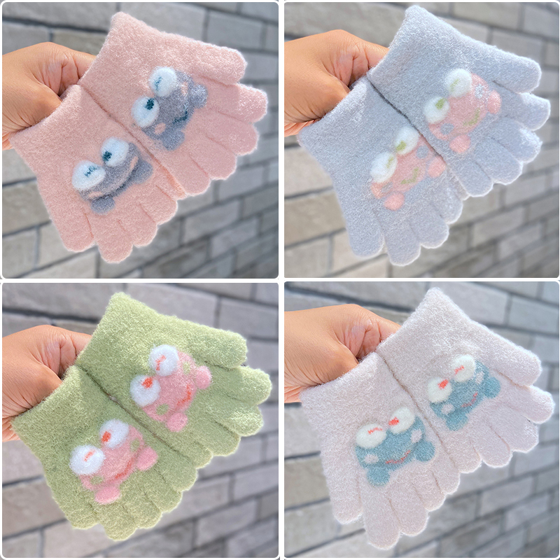 0-3岁宝宝五指手套青蛙款