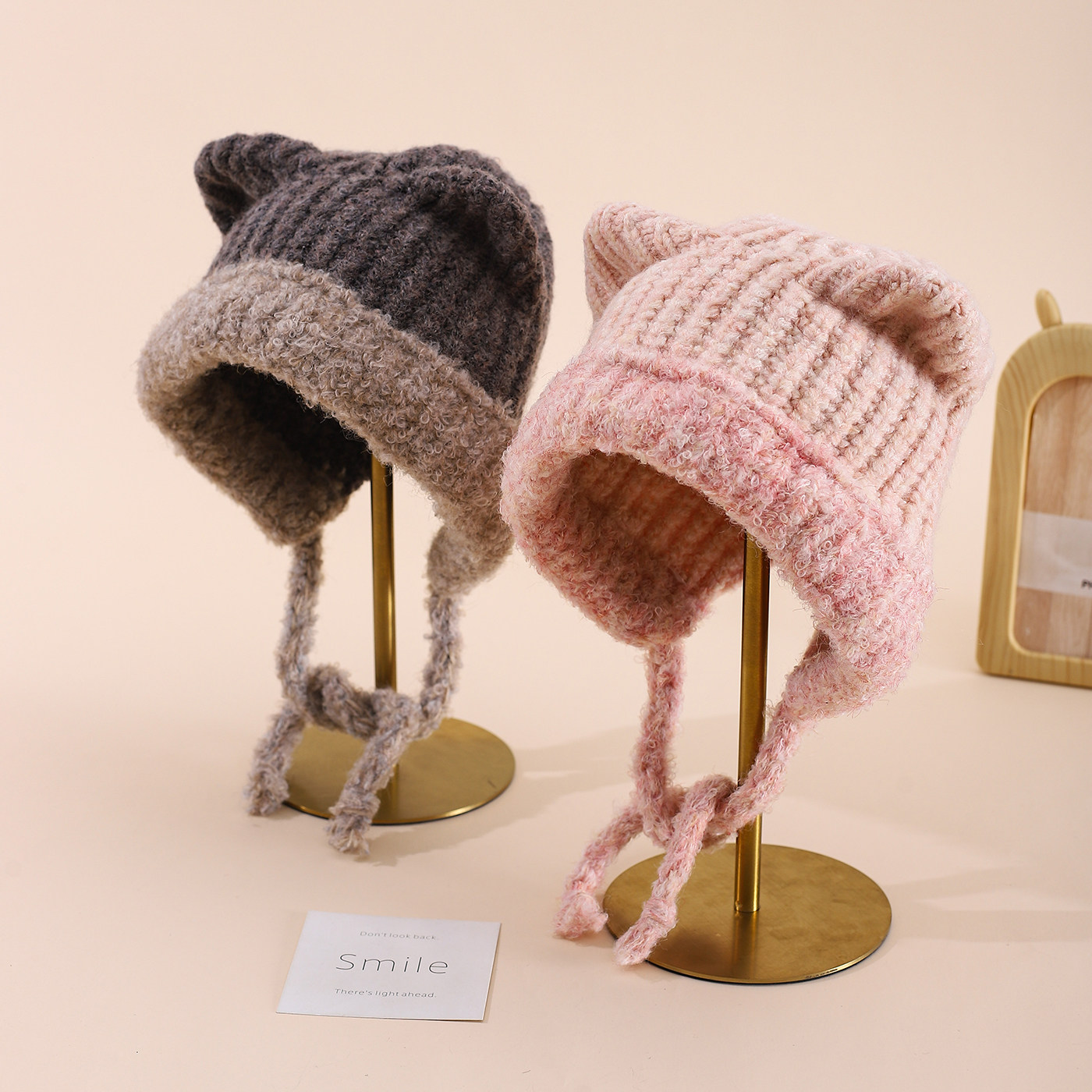 毛线保暖儿童护耳帽女孩可爱猫耳3-12岁小孩秋冬上学专用防风防寒,童装/婴儿装/亲子装,帽子,淘宝优惠券,粉丝福利购,淘宝优惠卷