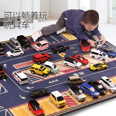 地垫停车场132场景地图汽车模型