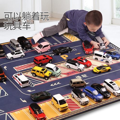 地垫停车场132场景地图汽车模型