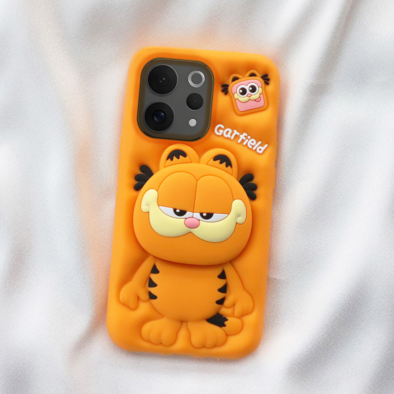 支架加菲猫适用vivo s50手机壳s50promini可爱卡通s50pro全包边mini保护加厚防摔x200s软硅胶套创意小众新款