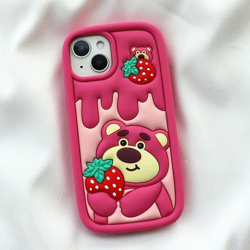 苹果iphone15/14/13流心草莓熊