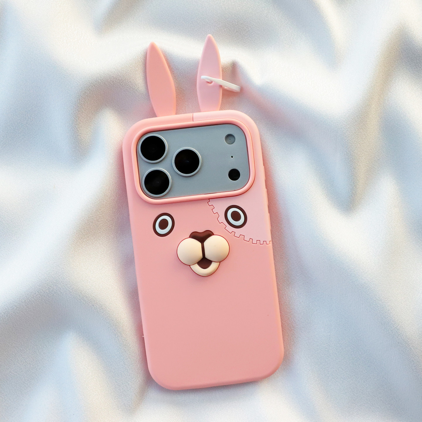 长耳越狱兔适用iphone18pro苹果17手机壳16promax可爱卡通15全软包边14加厚13硅胶套12创意11女6s新款7/8plus