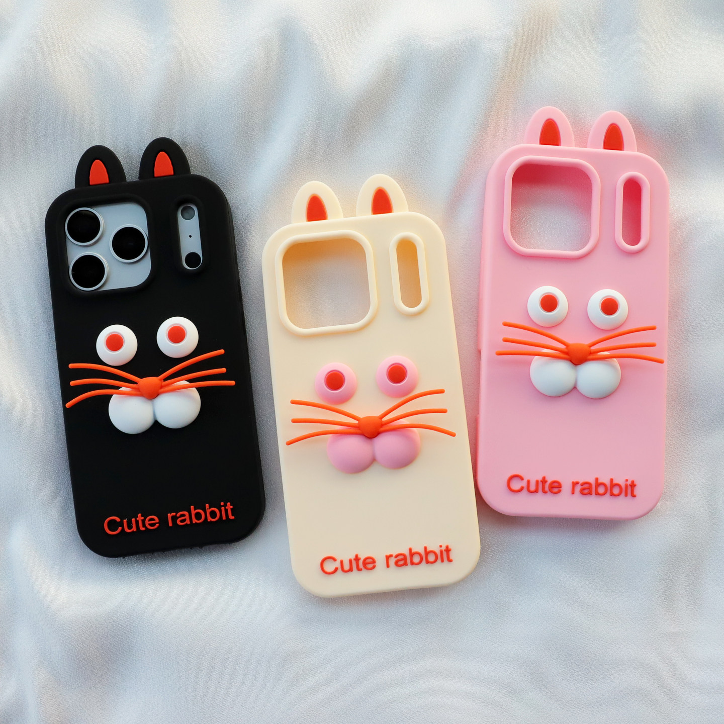 苹果软硅胶全包ai键胡须兔卡通壳