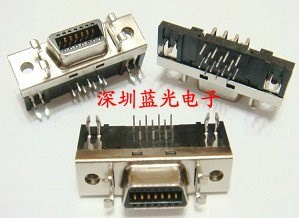 SCSI伺服 连接器 SCSI HPCN14P弯脚 槽式 母头CN型 14P深圳实体店 电子元器件市场 连接器 原图主图