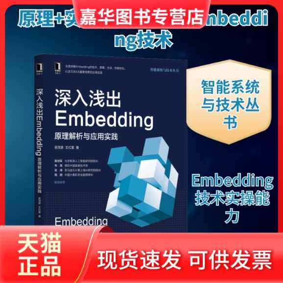 【正版现货】 深入浅出Embedding 原理解析与应用实践 吴茂贵,王红星 著 机械工业出版社