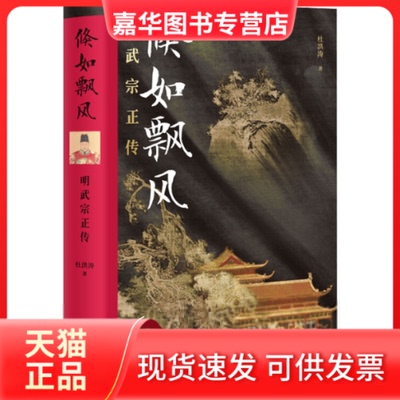 【正版现货】 倏如飘风 明武宗正传 杜洪涛 山西人民出版社