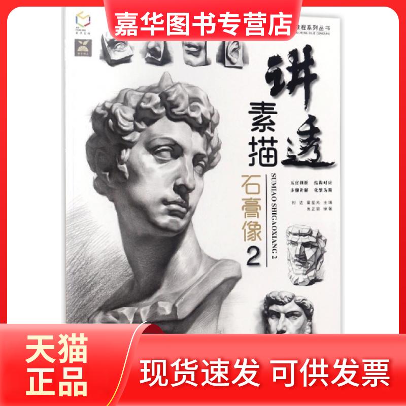【正版现货】 讲透素描石膏像(2)/国美励志精品教程系列丛书 吴正聪|总主编:祁达//霍星光 安徽美术