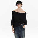 原创设计早秋不规则针织毛衣 易梦玲同款 LYUOCHENG 官方正品