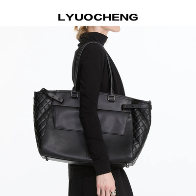 LYUOCHENG黑色大托特手提包
