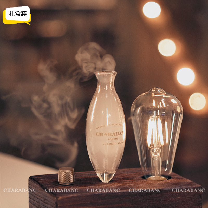 无水香薰机精油雾化冷香仪节日送礼家用复古香氛机带灯自动扩香机