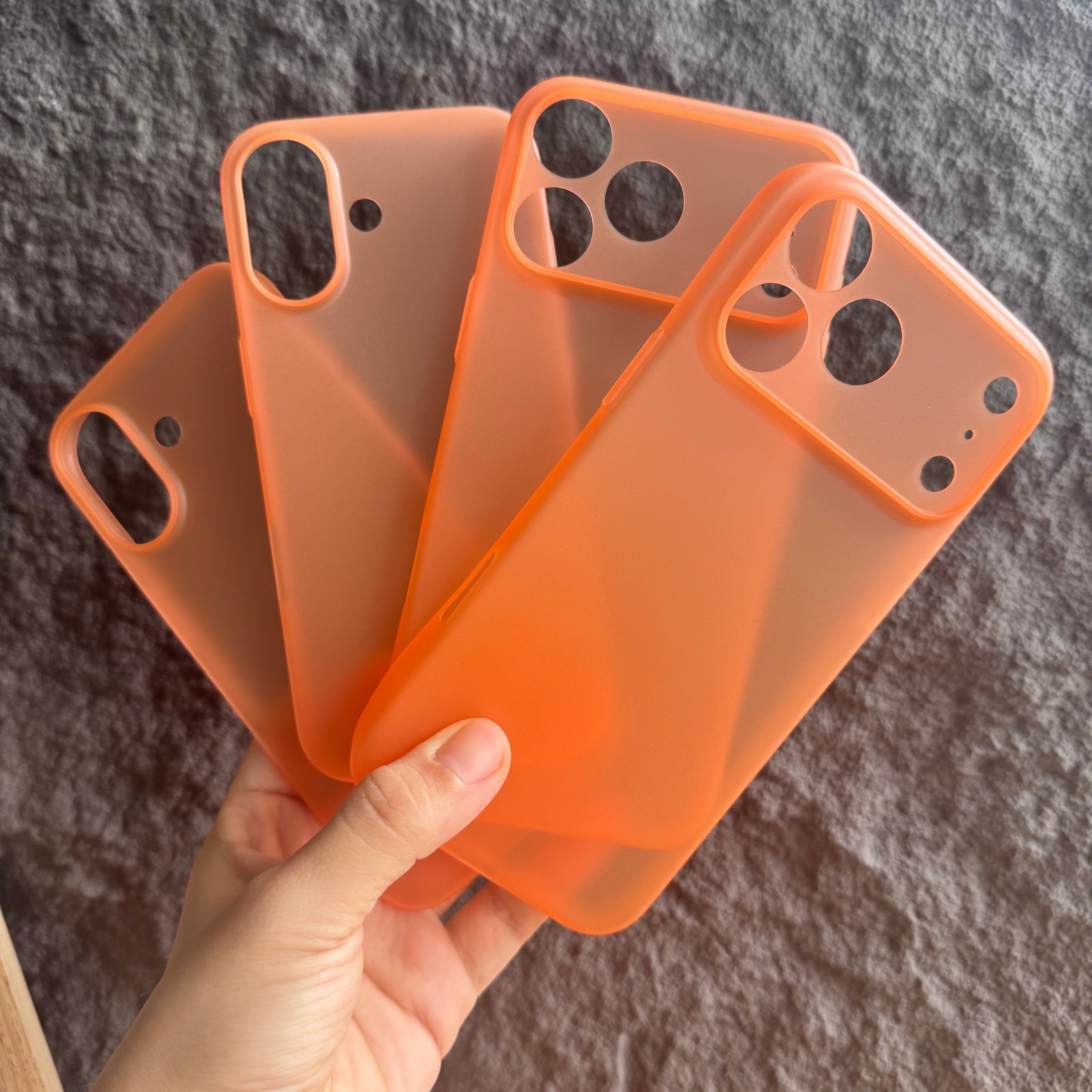 2025新款适用iphone17promax手机壳星宇橙色超薄磨砂pp壳高质量无毛边17air全包按键保护套PP材质硬壳深蓝色