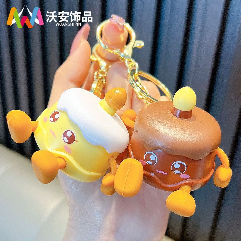 发光卡通女小夜灯批发书包钥匙扣