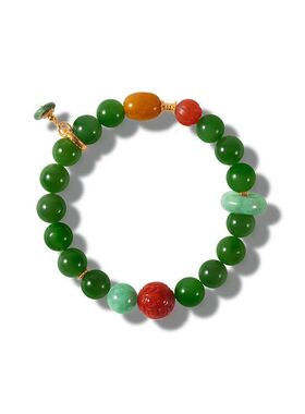 蜜蜡手链现货天然和田翡翠工厂