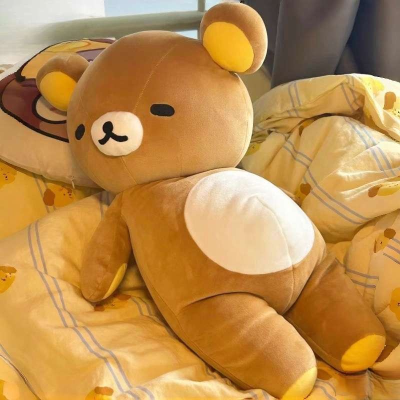 可爱轻松熊玩偶大号睡觉抱枕毛绒玩具床上公仔生日礼物儿童布娃娃