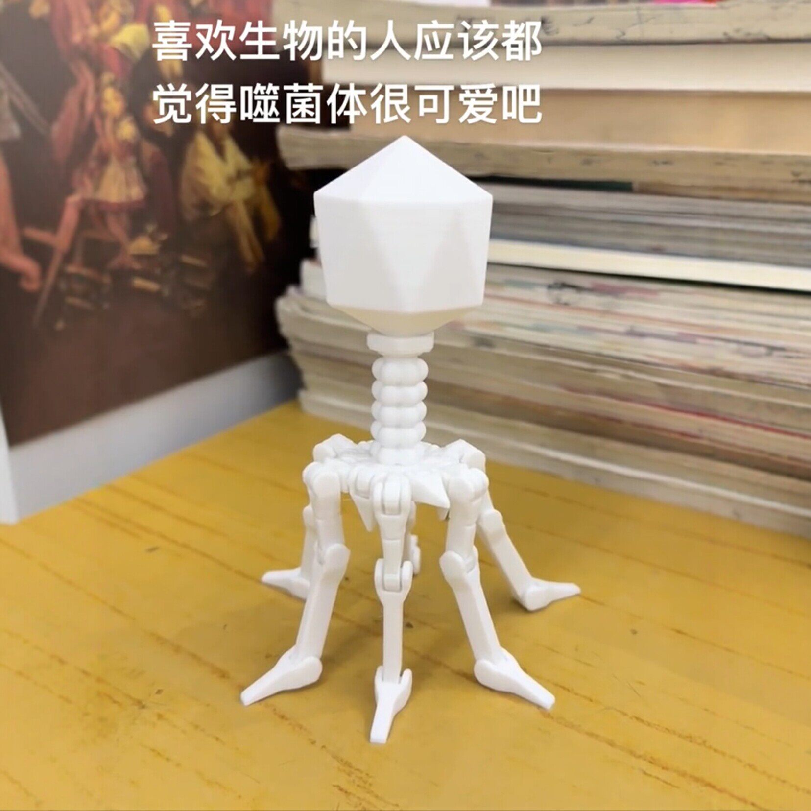 噬菌体模型关节可活动T4生物科学试验工具医学生礼物创意桌面摆件