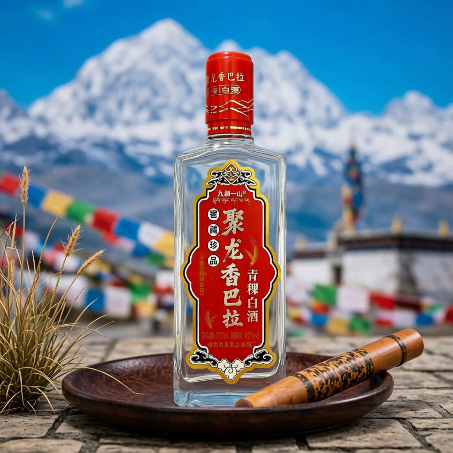 云南九湖一山迪庆聚龙香巴拉青稞白酒42度500ml