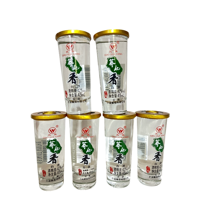 云南特产泸西兰益荞化香酒42度45ml*6杯（无外箱）纯粮清香小荞酒