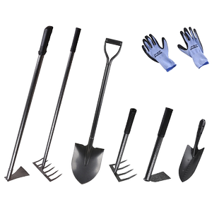 家用种菜园艺种花农用工具套装铲子锄头耙子学生劳动实践农具大全