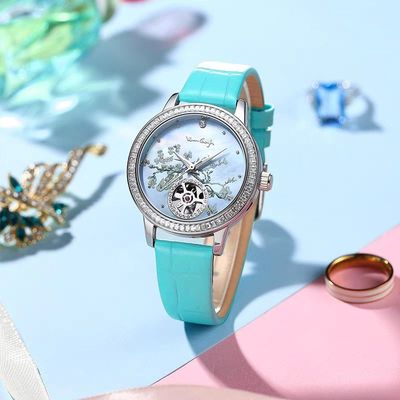 女士腕表机械梵高精钢时尚女