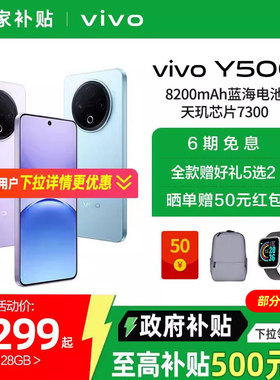 【政府补贴至高15%】vivo Y500 新品长续航大电池官方正品学生手机