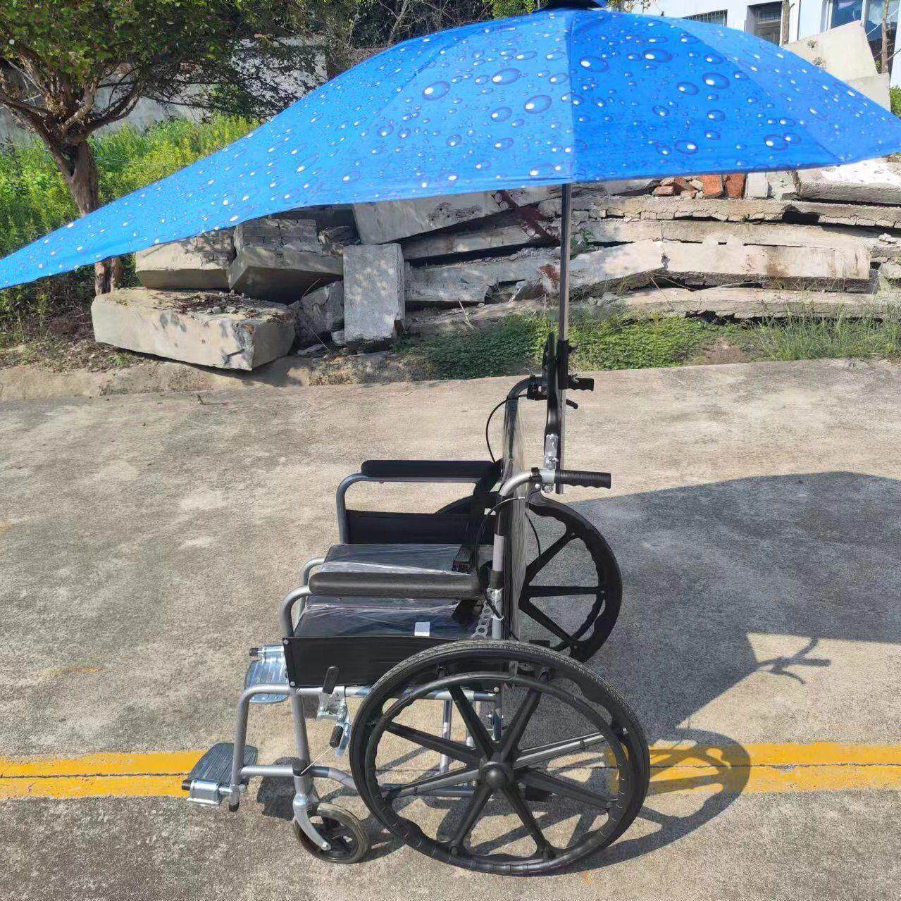 老年人出行轮椅支架遮阳电动车支架遮阳伞雨伞摆摊支架