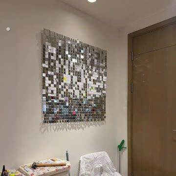 【小家点缀】闪亮风动板装饰画风动片光客厅布置电表箱背景墙装饰