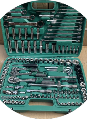 121件套汽修工具套装套筒扳手组合工具维修工具修车工具汽车修理