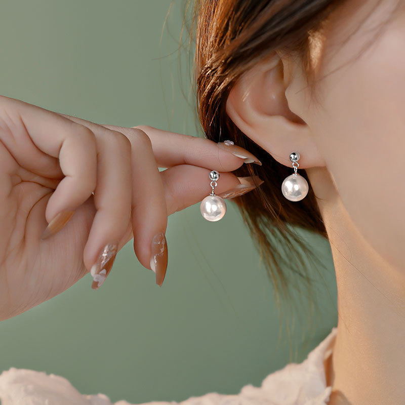 s999足银天然淡水珍珠耳钉女纯银港风复古耳坠耳环养耳洞中古耳饰,饰品/流行首饰/时尚饰品新,耳环,淘宝优惠券,粉丝福利购,淘宝优惠卷