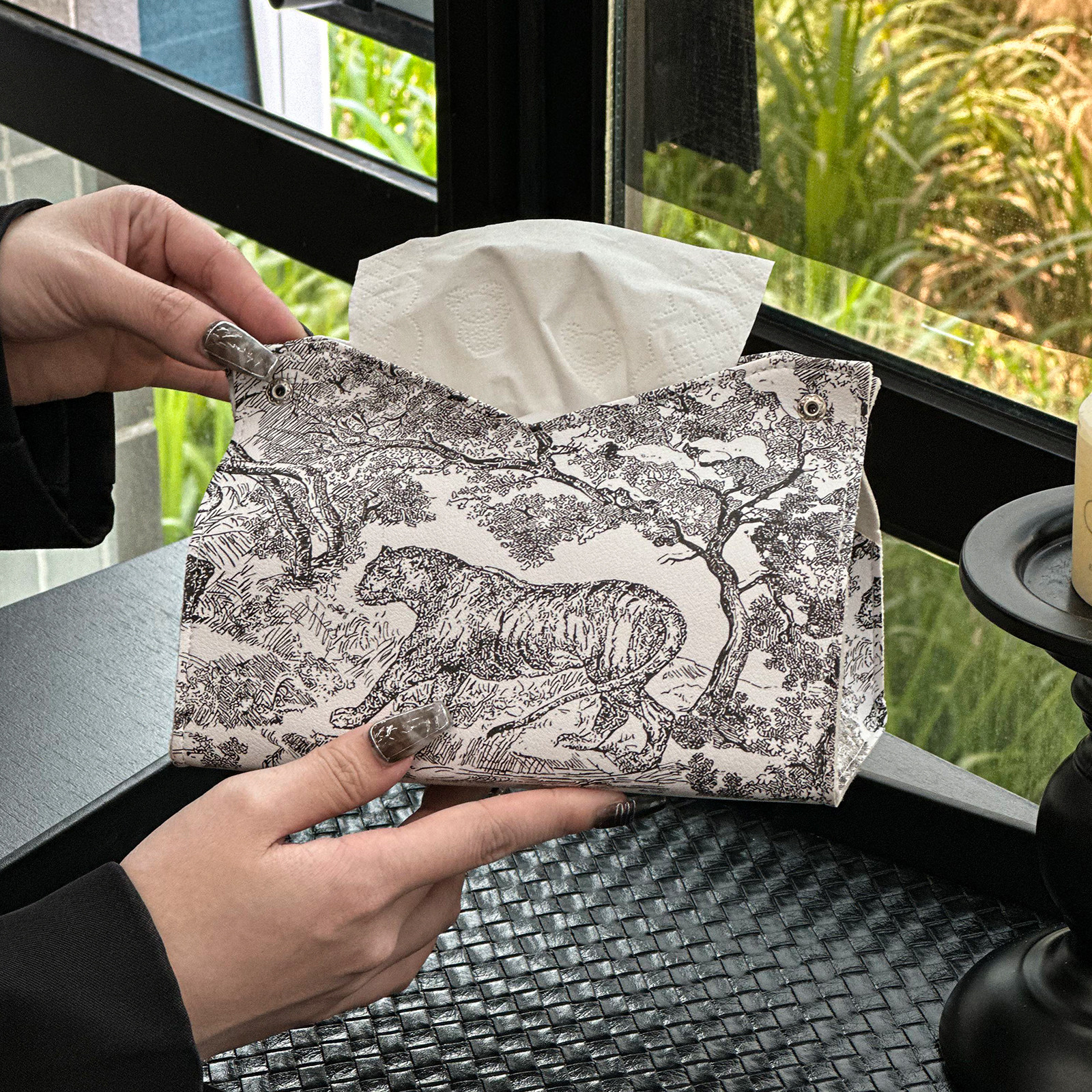 金卡佰纸巾盒客厅茶几抽纸盒车载纸巾袋创意高级餐桌餐巾纸盒摆件,家居饰品,装饰纸巾盒,淘宝优惠券,粉丝福利购,淘宝优惠卷