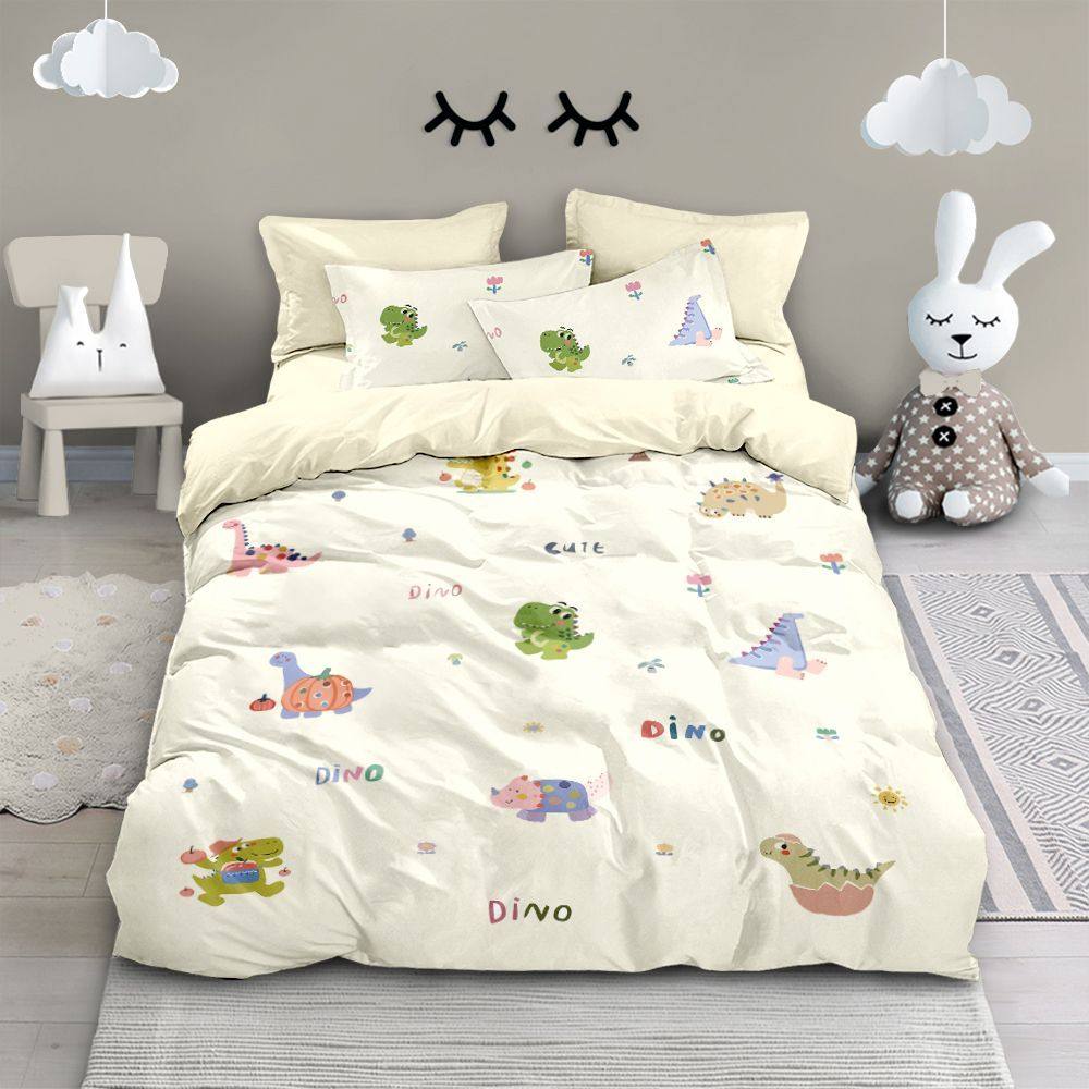 2025卡通小恐龙纯棉四件