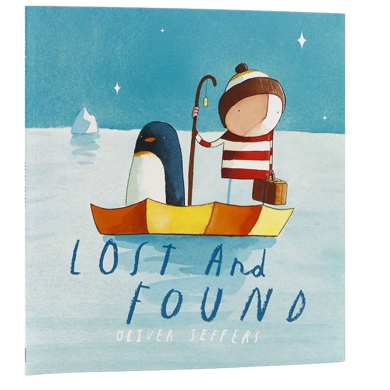 现货 英文原版绘本 Lost and Found 摘星星的孩子系列迷路的小企鹅 Oliver Jeffers 奥利弗杰弗斯 智慧小孩系列绘本平装大开送音频