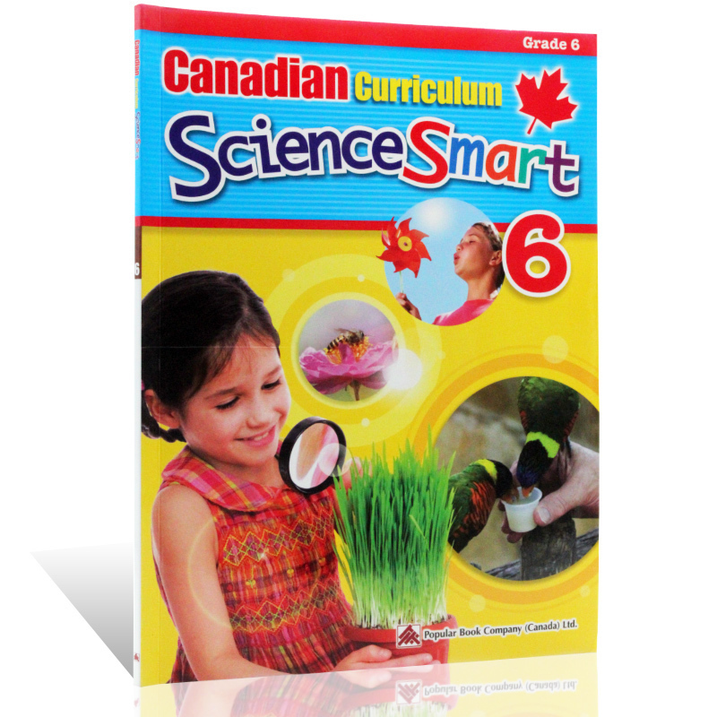 加拿大教材科学练习册6年级 英文原版 Canadian Curriculum Science Smart Grade 6 进口教材教辅工具书六年级 Popular book