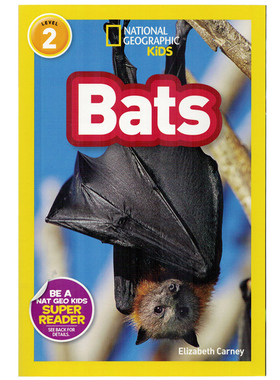英文原版绘本National Geographic Kids Level2:Bats 国家地理分级阅读 少儿科普百科英语童书