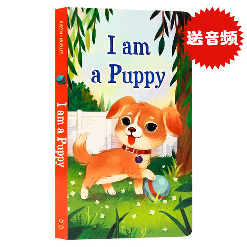 现货 I Am a puppy 我是一只小狗 I am a bunny 同系列英文原版绘本 名家 richard scarry 幼儿童纸板书 色彩丰富0-3岁启蒙