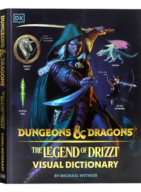 现货龙与地下城雨之传说游戏周边收藏版 英文原版 Dungeons and Dragons The Legend of Drizzt Visual Dictionary 游戏设定集精装