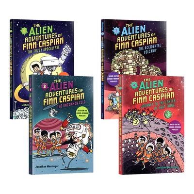 芬恩凯斯宾的外星历险记4册 英文原版The Alien Adventures of Finn Caspian 儿童机器人初级章节书 Jonathan Messinger太空冒险