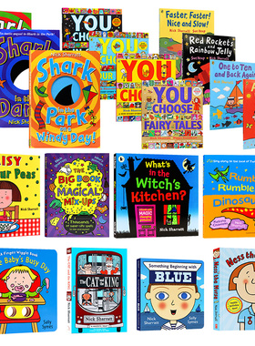 Nick Sharratt 英文原版绘本 Shark in the Park 公园里的鲨鱼系列 Alphabet Ice Cream 字母书儿童英语启蒙益智早教 吴敏兰书单