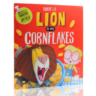 英文原版绘本 There's a Lion in My Cornflakes 我的玉米片里有只狮子 平装大开本 Michelle Robinson 作品 进口儿童图画故事书