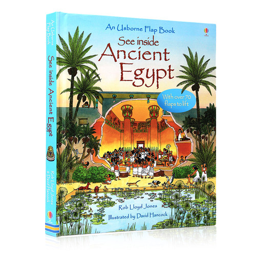 Usborne看里面系列 古埃及See Inside Ancient Egypt 英文原版绘本 儿童英语科普读物 精装纸板书翻翻书