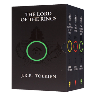 霍比特人指环王魔戒托尔金经典 Lord 魔戒三部曲英文原版 The 奇幻小说 the Tolkien Rings 电影原著英语书籍 小说