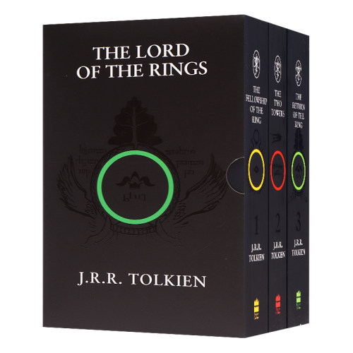 The Lord of the Rings 魔戒三部曲英文原版小说 霍比特人指环王魔戒托尔金经典奇幻小说 英语书籍 J. R. R. Tolkien - 封面