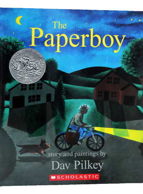 送报男孩 英文原版绘本 The Paperboy 凯迪克奖 儿童启蒙平装故事图画书 内裤超人and神探狗狗同作者系列Dav Pilkey