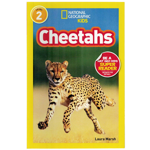 英文原版绘本National Geographic Kids Level2:Cheetahs 国家地理分级阅读 少儿科普百科英语童书