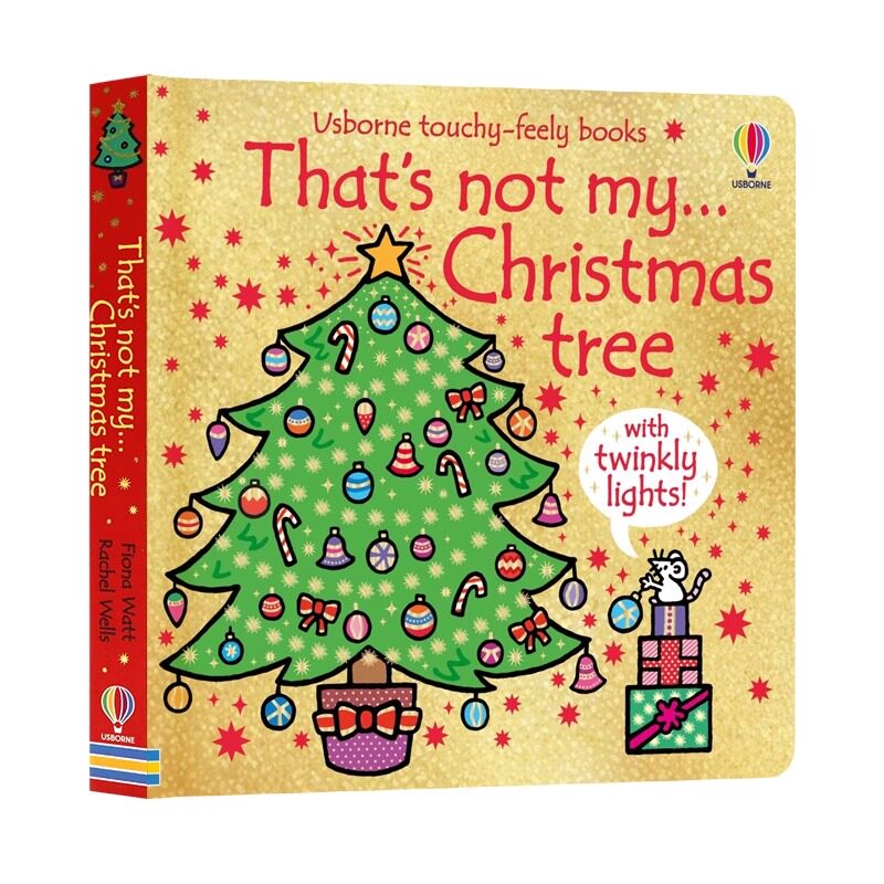 Usborne发光触摸书 那不是我的圣诞树 英文原版绘本 That's not my Christmas tree 触摸书撕不烂纸板趣味主题幼儿童触觉认知节日